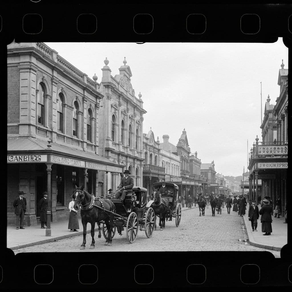 Historic Nelson streetscape