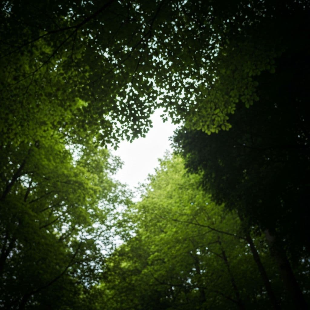 Green forest canopy
