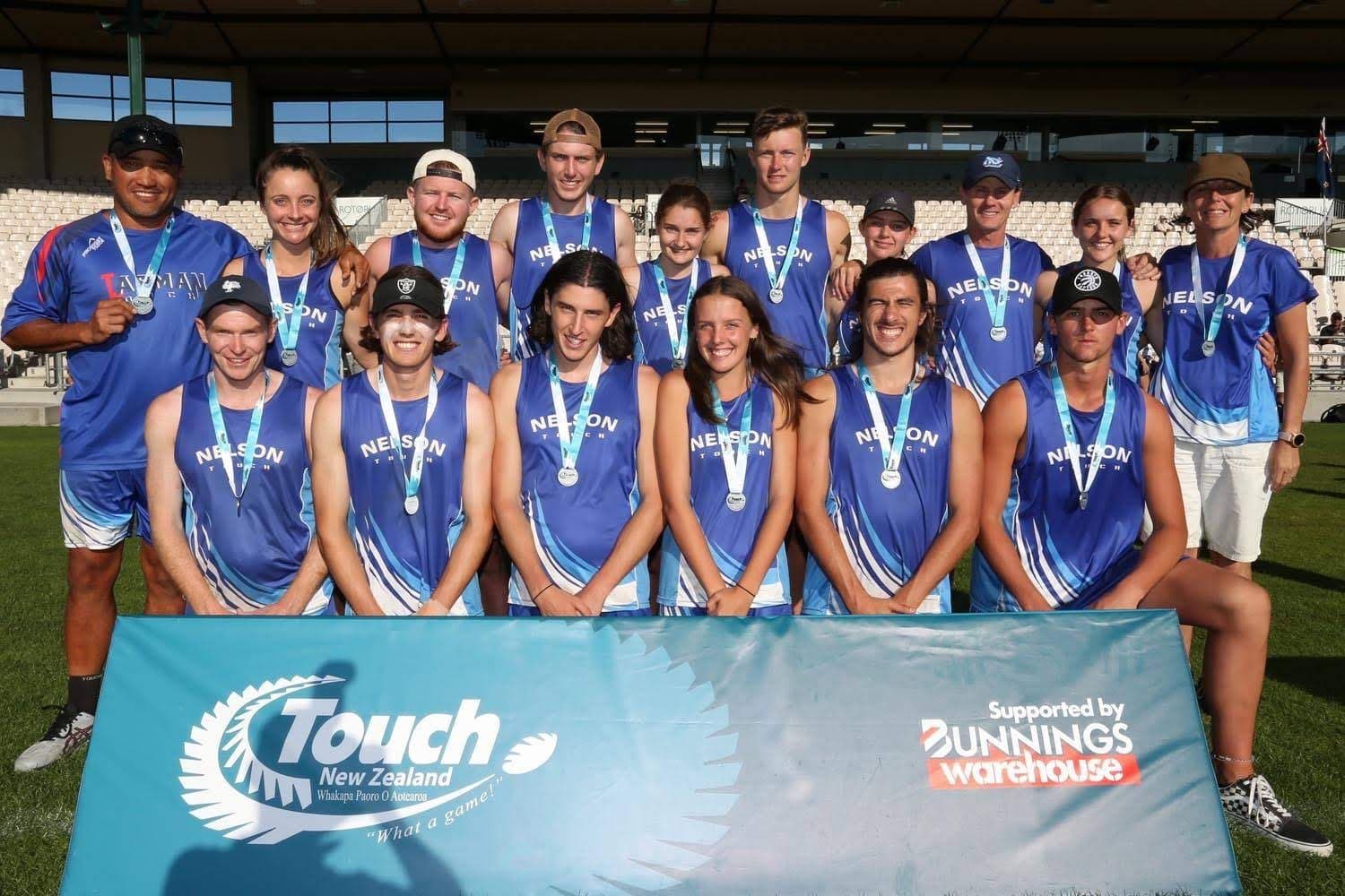 Touch rugby team supported by Thompson Daly